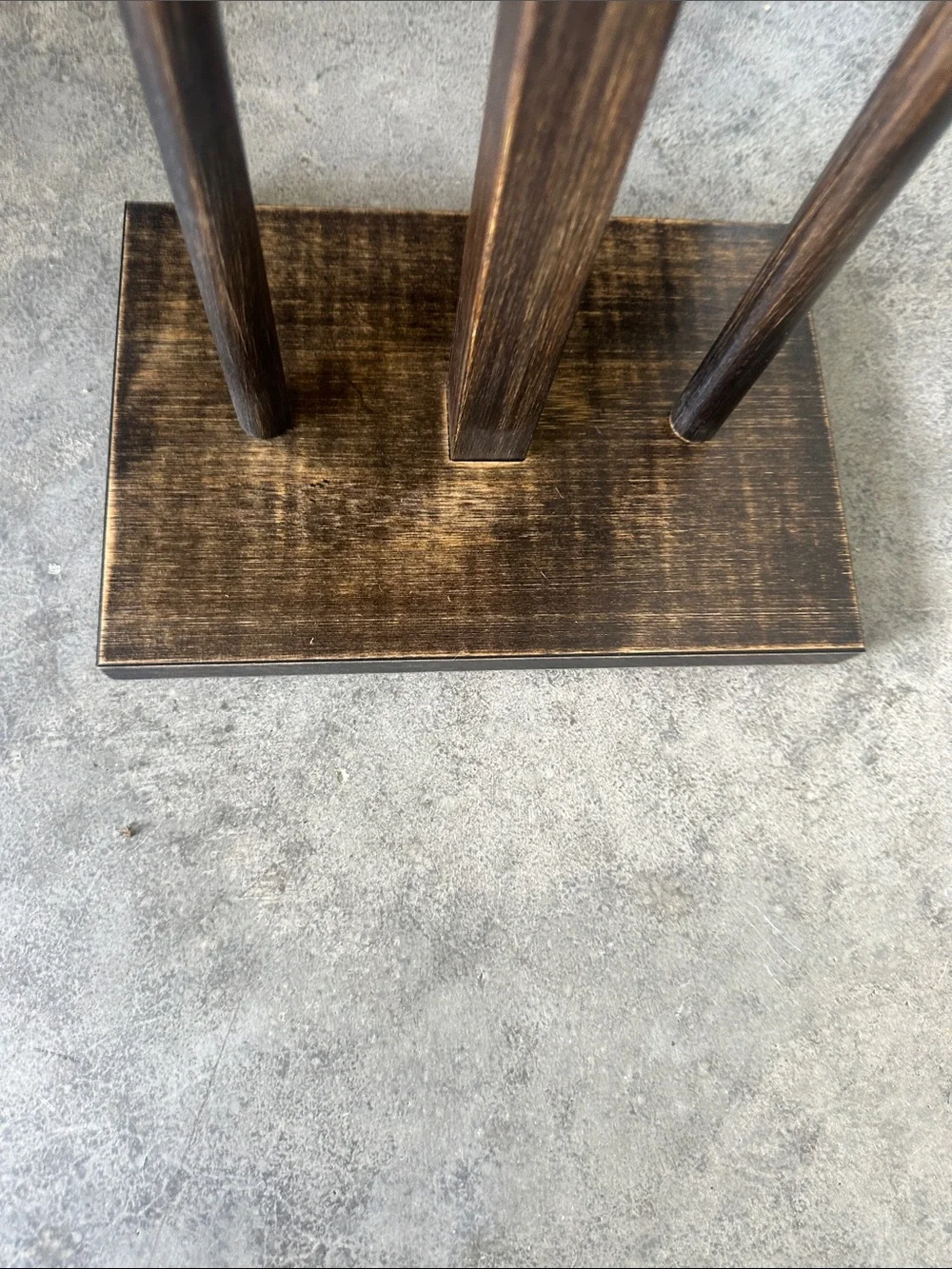 4 in 1 Toilet Paper/Wipes Wood Holder/Stand - Brown